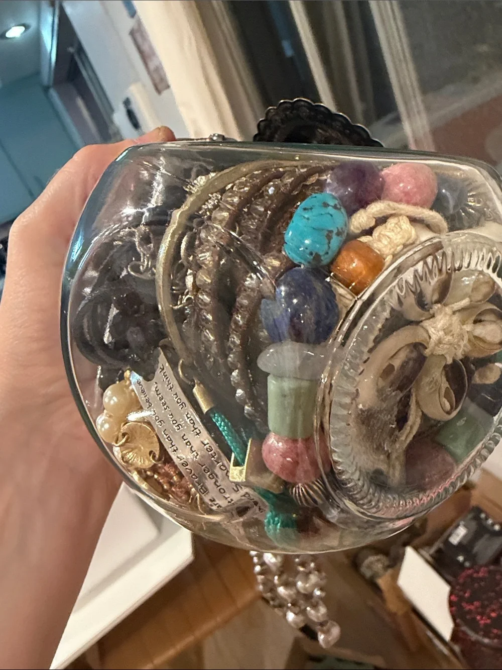 Luxe dark moody glam boho Mystery Jewelry Jar